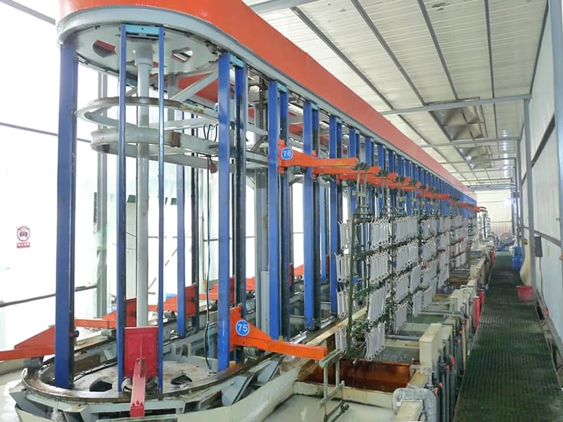 Maquinaria de galvanoplastia automática de elevación vertical circular personalizada