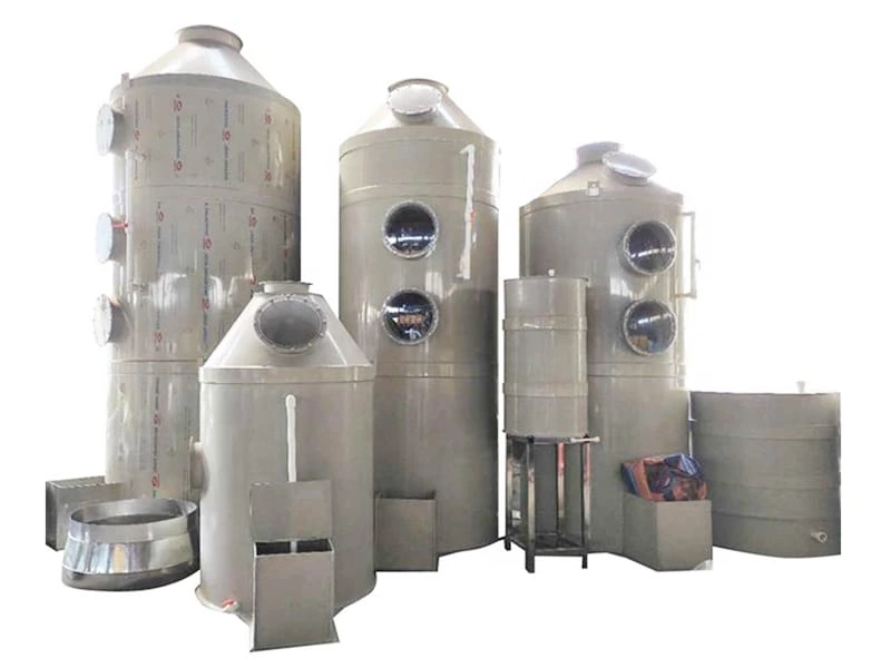 Línea de enchapado Sistemas industriales de colectores de polvo húmedo Depurador de gases Torre de purificación de gases de escape