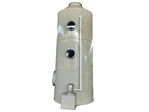 Electroplating wet scrubber tower for acid mist treatment