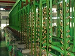 Workpieces loaded on racks for automatic electroplating