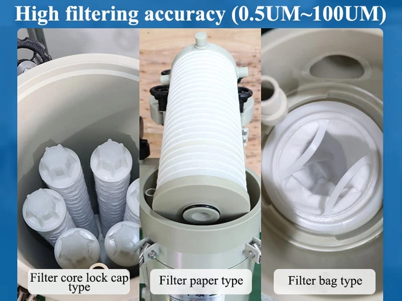 High Pressure Chemical Filter Housing Nickel Chromium Copper Plating Filters