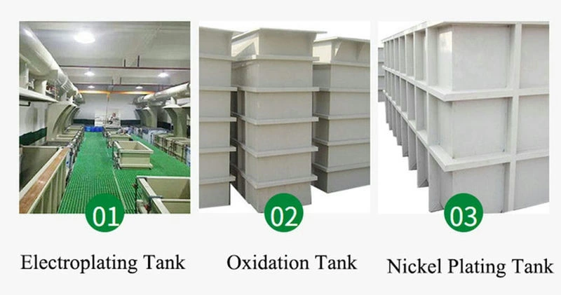 Tanque de galvanoplastia para zinc/cobre/cromo/tanque de niquelado