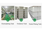 Electroplating Tank For Zinc/Copper/Chrome/Nickle Plating Tank