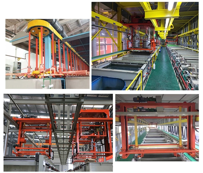 Full Automatic Gantry Type Rack Electroplating Line For Copper Nickel Chromium Plating
