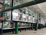 Tipo línea de electrochapado del estante del pórtico completamente automático para el niquelado de cromo de cobre