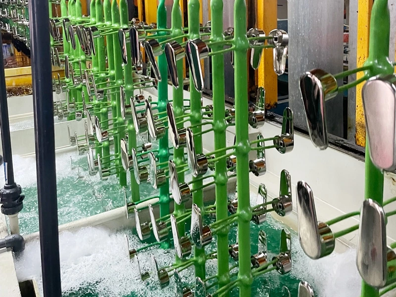 Rack Plating Production Line Working