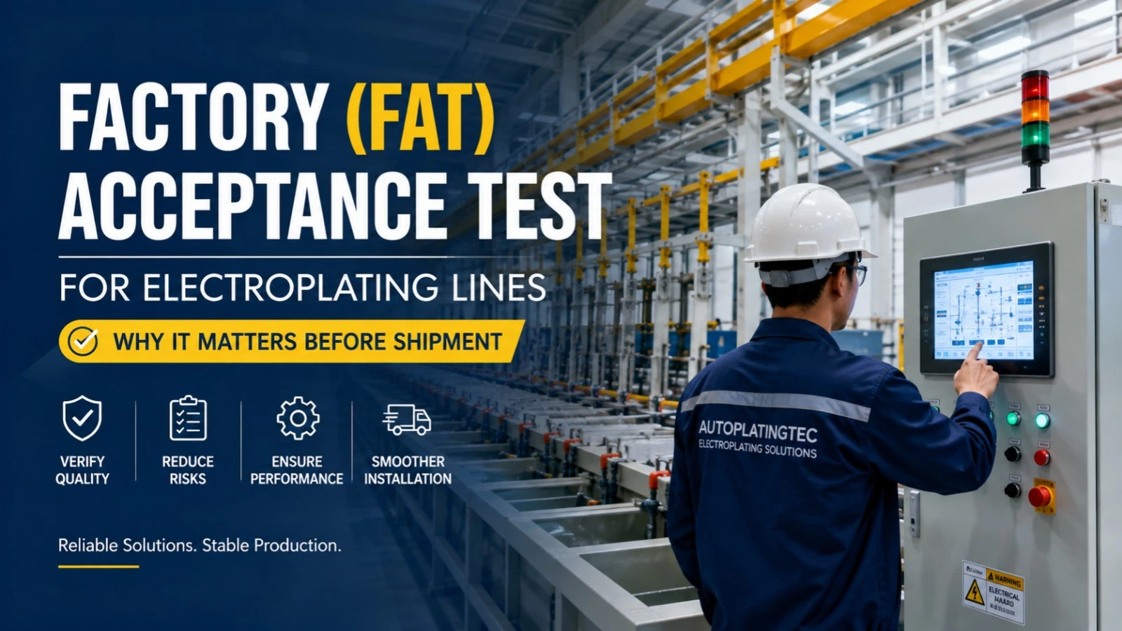 Factory Acceptance Test (FAT) for Electroplating Lines: Why It Matters Before Shipment