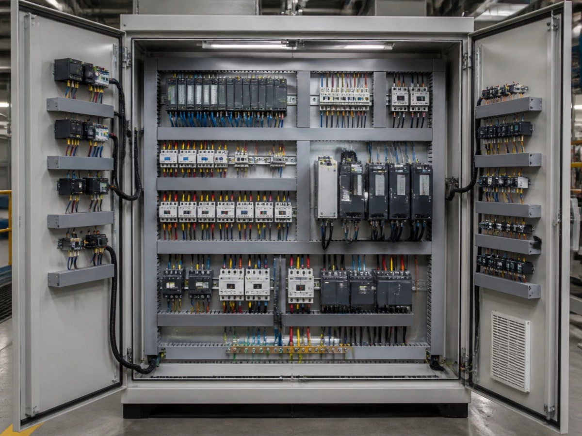 PLC control cabinet inspection
