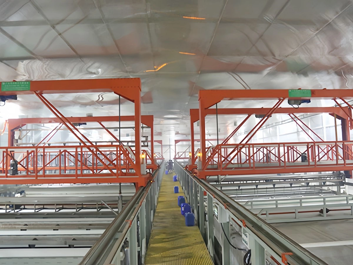 mechanical structure of electroplating line