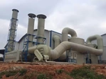 Complete electroplating exhaust gas treatment system with scrubbers fans and ductwork