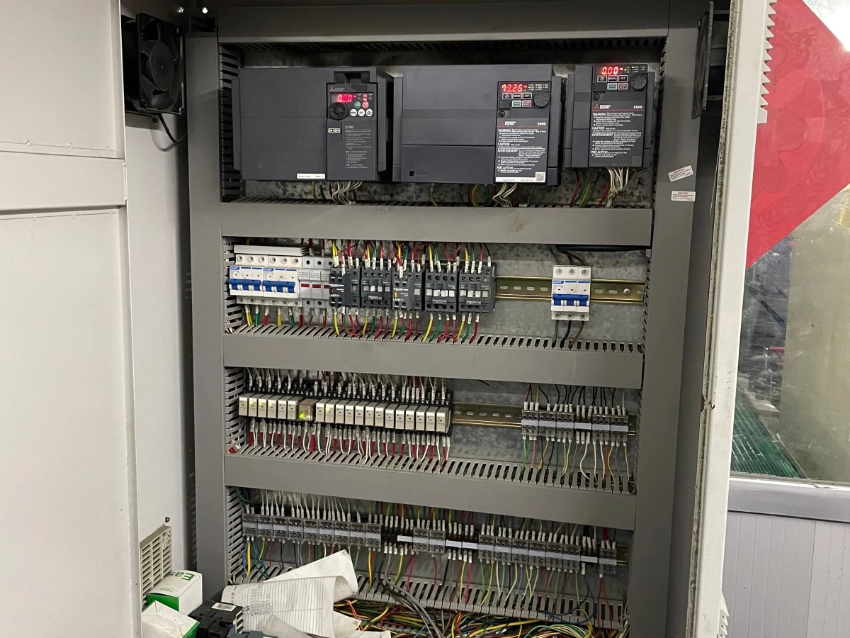 Electrical control cabinet for the automatic rack plating line
